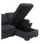 Canapé-lit modulaire réversible en tissu tissé 95 po avec porte-gobelet de rangement-745097504