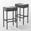 Tabourets de bar et de comptoir sans dossier Triplehorn, siège rembourré pour le confort, parfait pour la cuisine ou la salle à manger-188820188-188820179