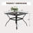 Leonard 4 - Person Rectangular Outdoor Dining Set with Swivel Dining Chairs, Cushions & Pillows