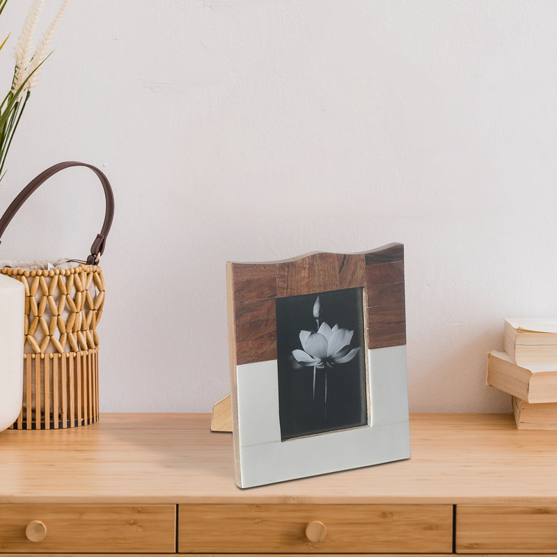 Ih Casadecor Brown Solid Wood Picture Frame, 4" W x 6" H