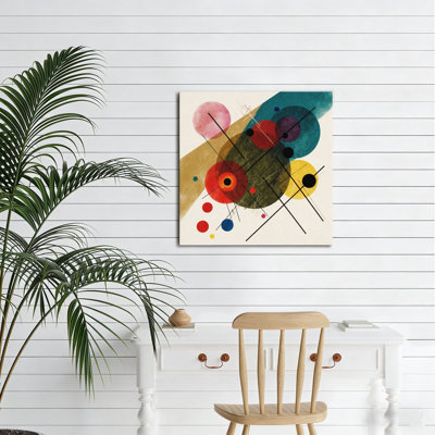 Geometric Rhythm Abstract, Unframed, Canvas Mural, 16X16