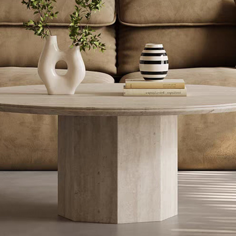 Table basse Wabi-sabi, H 13,77 po x L 39,37 po x l 39,37 po