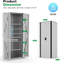 Metal Single Storage Cabinet ( 177.5cm H x 75.9cm W x 55.6cm D)-746171923