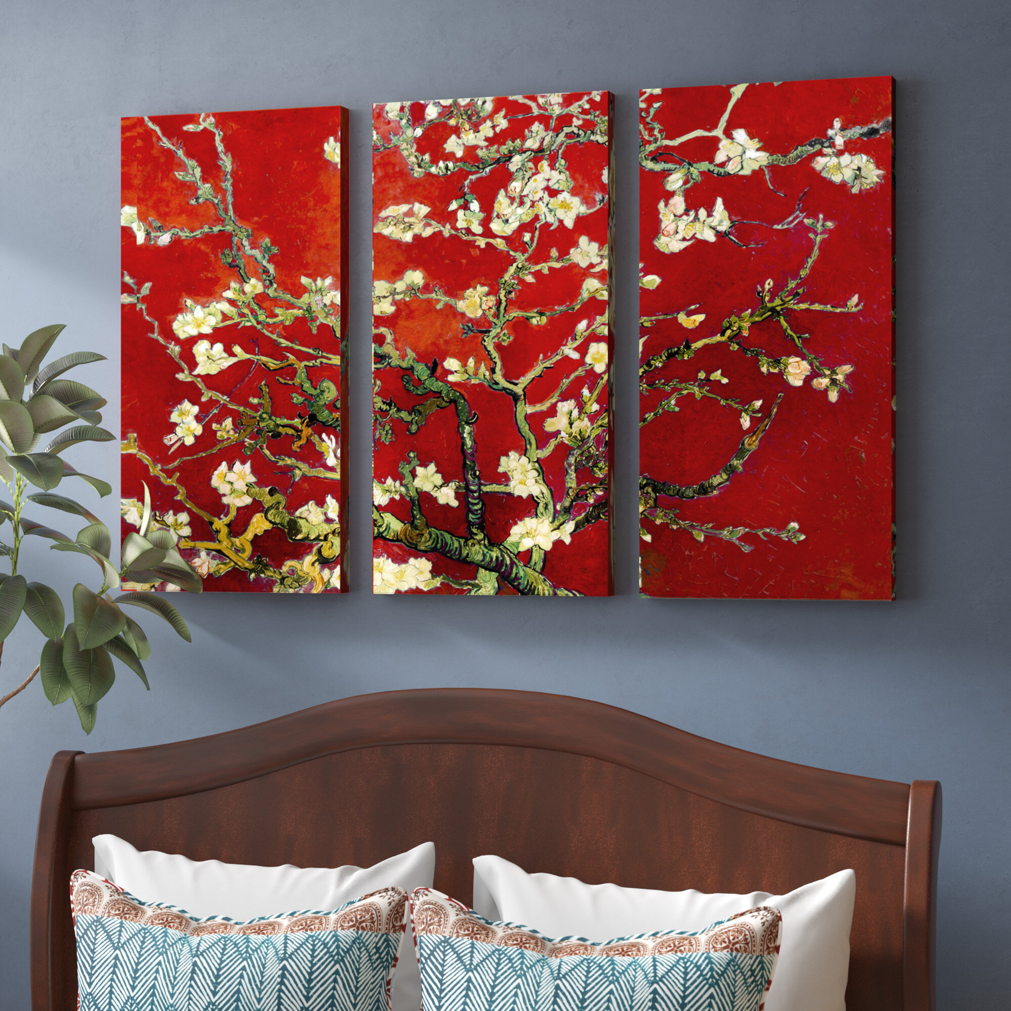 van gogh red almond blossom