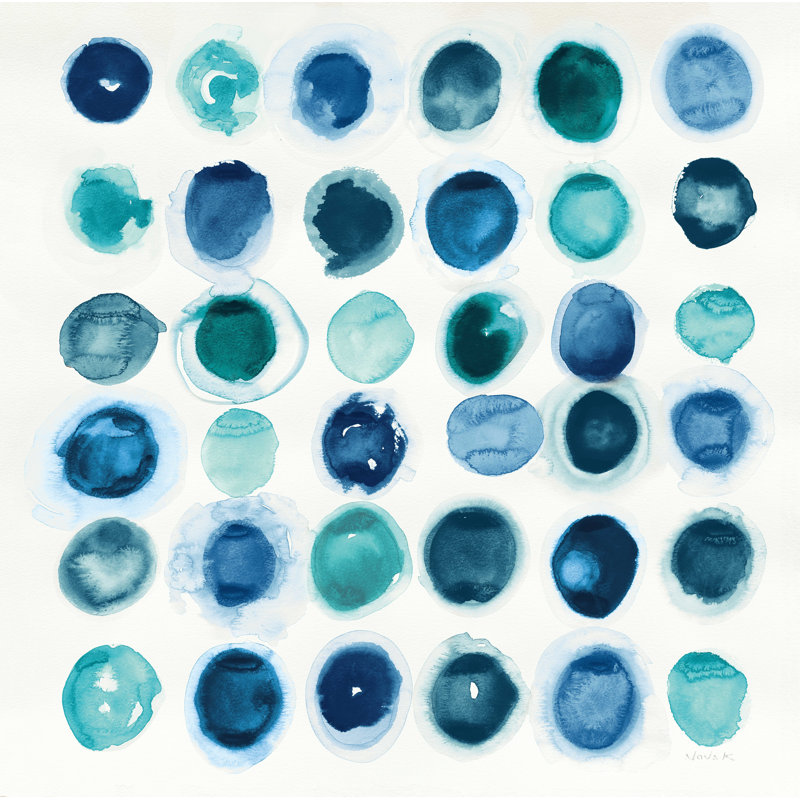Rond-point bleu, H 20 po x l 20 po
