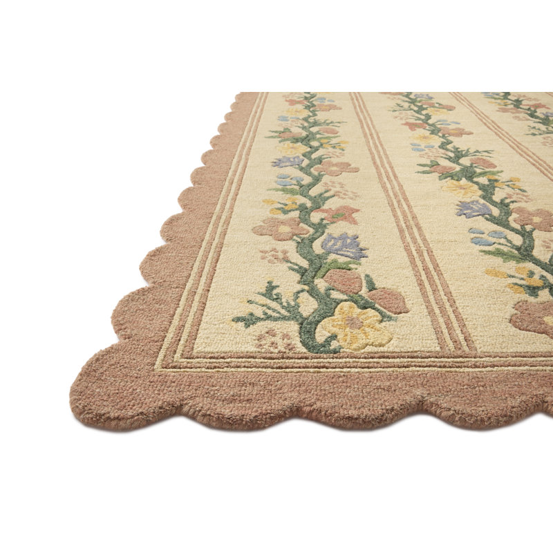Rifle Paper Company x Loloi Thistle Blush / Multi  Area Rug, Rectangle 7'9" x 9'9"