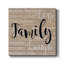 Family - reproduction d'art textuel sur toile tendue-1317572108