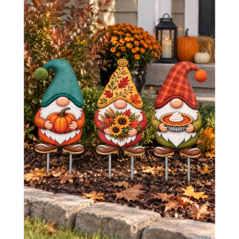 Ensemble de 3 panneaux gnome et panneaux muraux