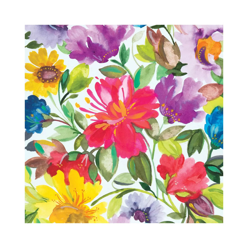 " Hibiscus II " by Kim Parker, Wrapped Canvas, No Matte, 26'' H x 26'' W x 1.5'' D