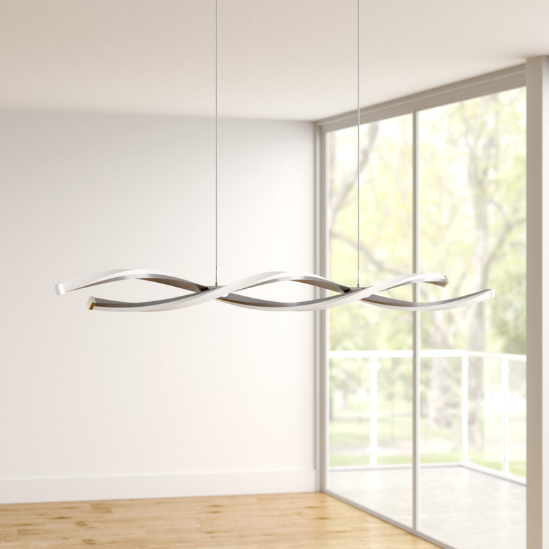 Meyerwood 2 - Light LED Kitchen Island Pendant, Steel