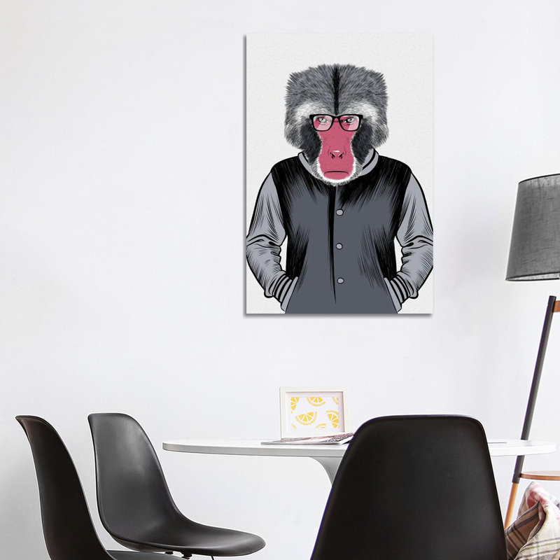 Ape School by Alberto Perez - Wrapped Canvas Print, 101.6cm H x 66.04cm W x 1.905cm W