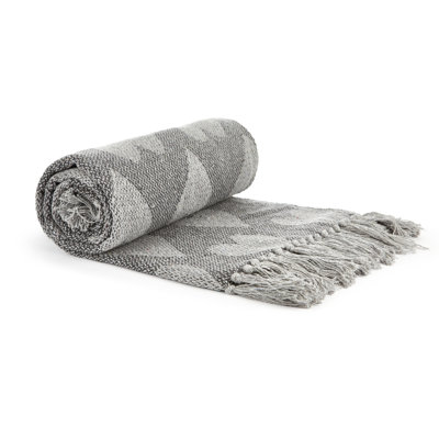 Gehmlich Geometric Hand Woven Blanket with Fringe
