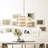 Artie 4 - Light Unique / Statement&Kitchen Island Drum Glam Chandelier With Crystal Accents