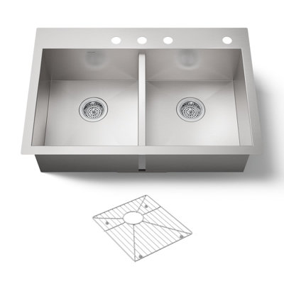 Vault Double Bowl Kitchen Sink