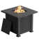 Angielina 24.4" H x 27.5" W Steel Propane Outdoor Fire Pit Table