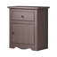 Table de chevet Stav, 1 tiroir et porte, 25 pouces, style planche, bois massif-100783548