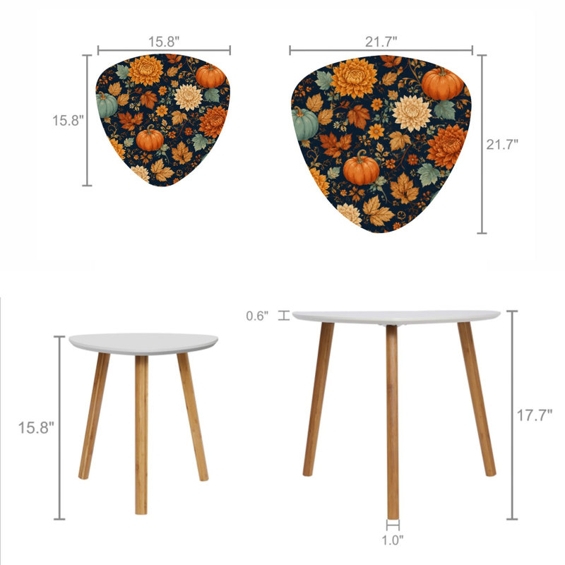 Ensemble de 2 tables gigognes Triangle Nesting