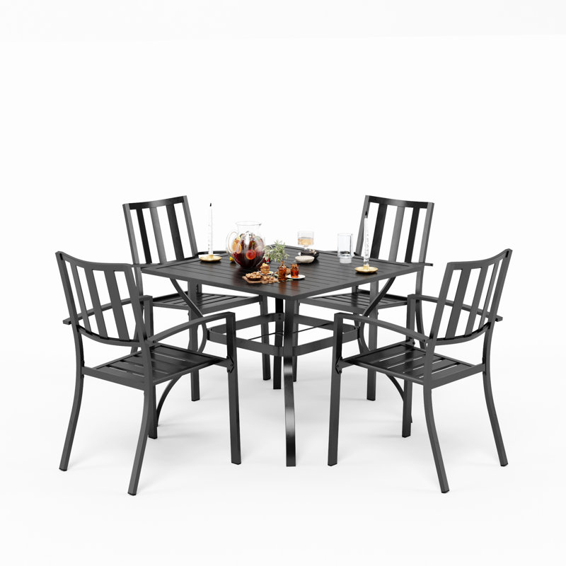 4 - Person Patio Dining Set with Square Table