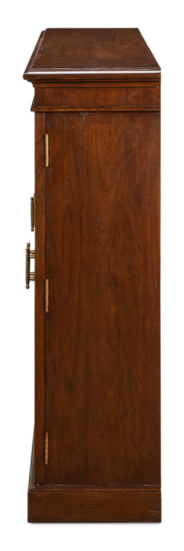 Morgan Solid Wood Bookcase, Walnut/Dark Brown