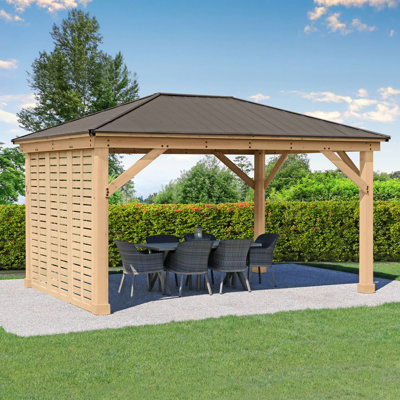 Alberth 3.65m x 4.88m Wood Patio Gazebo