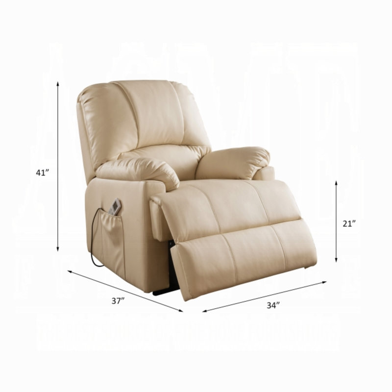 Ixora Recliner w/Power Lift & Massage, Beige
