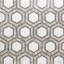 Nova 6" Hexagon Polished Marble Mosaic Tile-2061913715