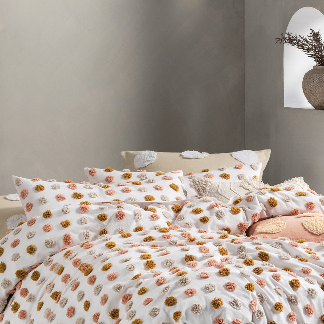 Haze Polka dots 100% Cotton Housewife Pillowcase