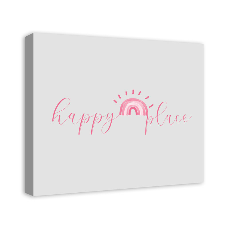 Art sur toile Happy Place, H 24 po x l 20 po x P 1,25 po