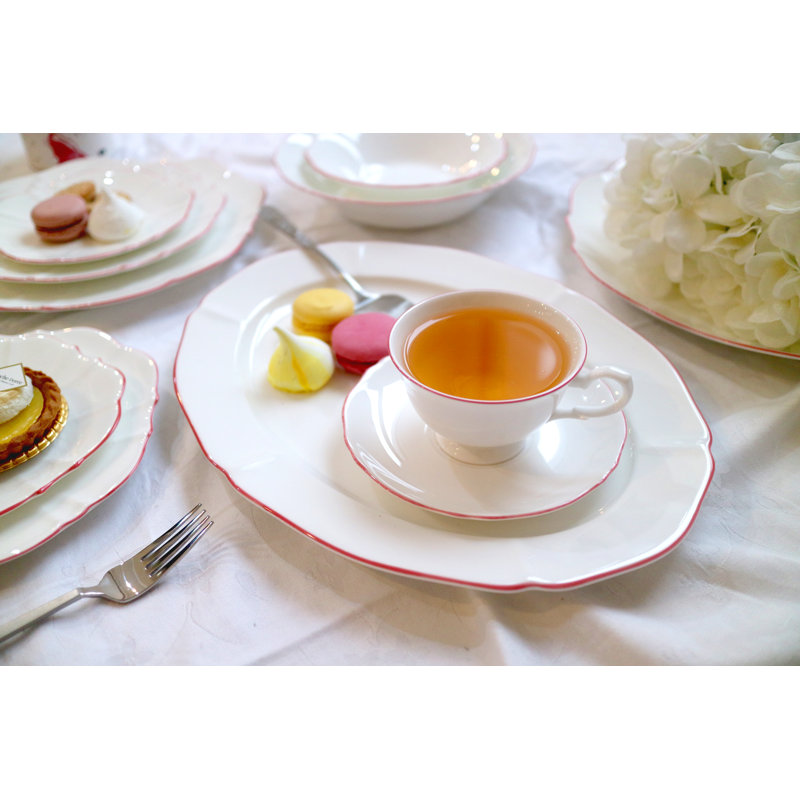 Amelie Bone China Teacup, Roseate