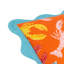 Crustaceans Abstract Square Cushion Cover-102333303