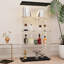 Vitrine en verre trempé avec DEL, verrouillable, mobile pour chambre à coucher, bureau, salon, éclairage encastré noir, serrure,-724350130