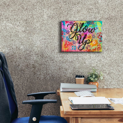 «Glow Up» par Dean Russo, art mural sur toile