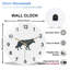 Horloge murale loup