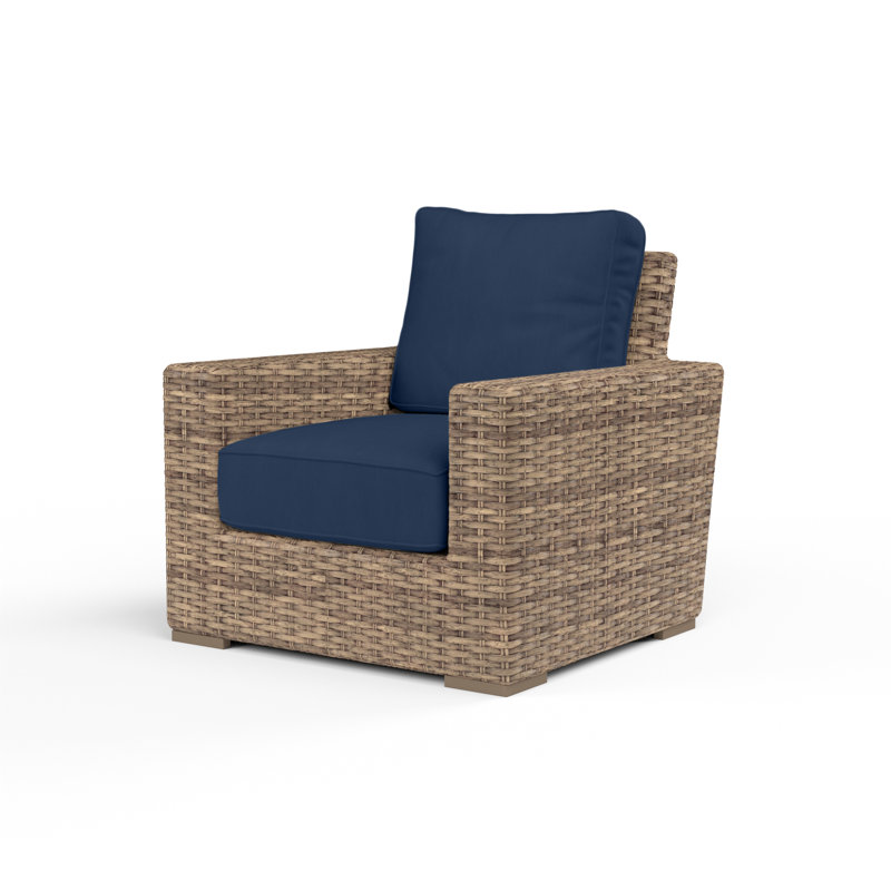 Havana Outdoor Patio Lounge Chair with Sunbrella Cushions, Echo Midnight Sunbrella®
