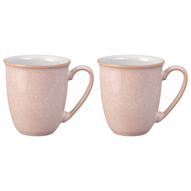 Denby Elements Mugs, Sorbet Pink