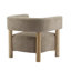 Fauteuil d'appoint rembourré avec pieds en bois d'hévéa Lejon-112296354-112296352
