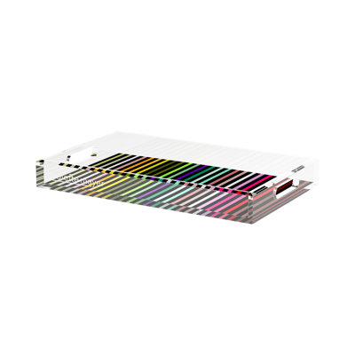 Plateau décoratif rectangulaire en acrylique Spectrum Of Reality