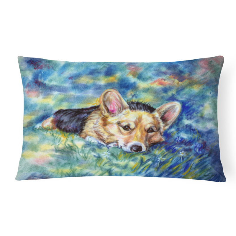  Coussin décoratif intérieur / extérieur en tissu Corgi