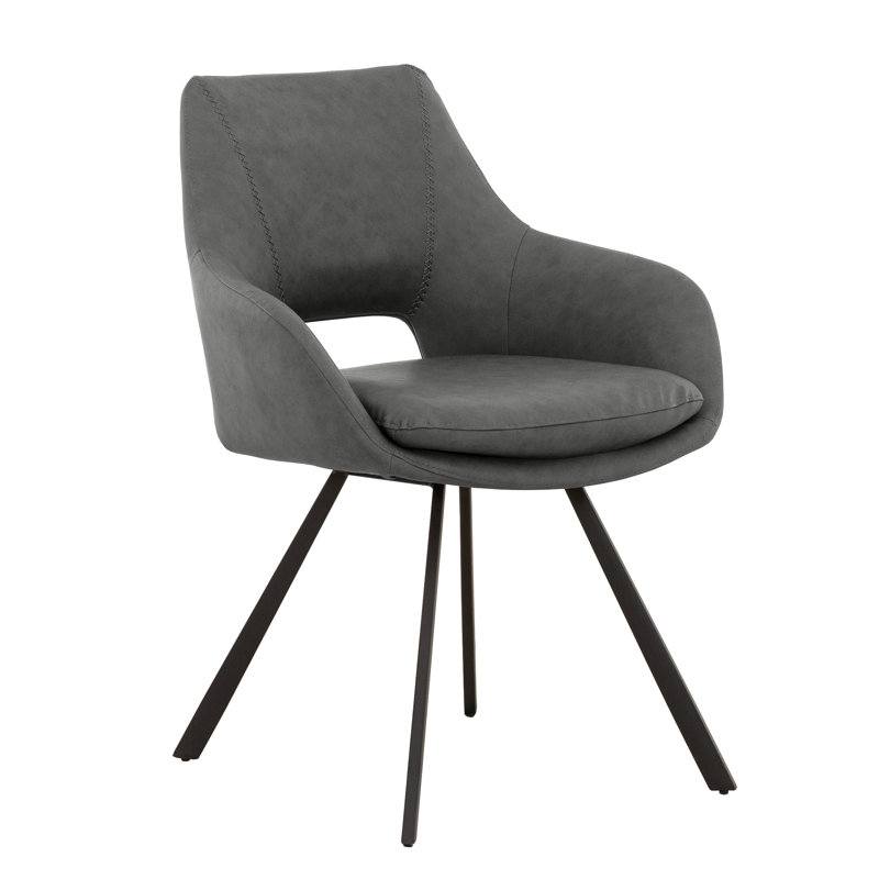 Fauteuil à oreilles Detroit, gris