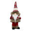 Gnome debout avec une silhouette de Noël tricotée - - Rouge