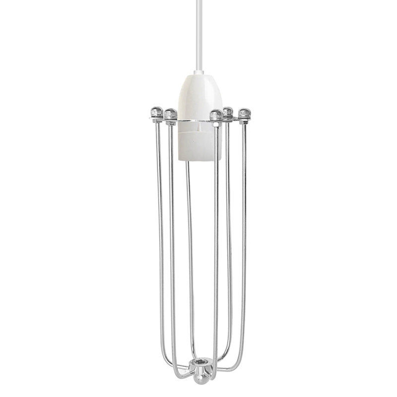 23cm H Metal Novelty Lamp Shade, Chrome