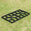 Carrelage à emboîtement en plastique 16 po x 16 po noir