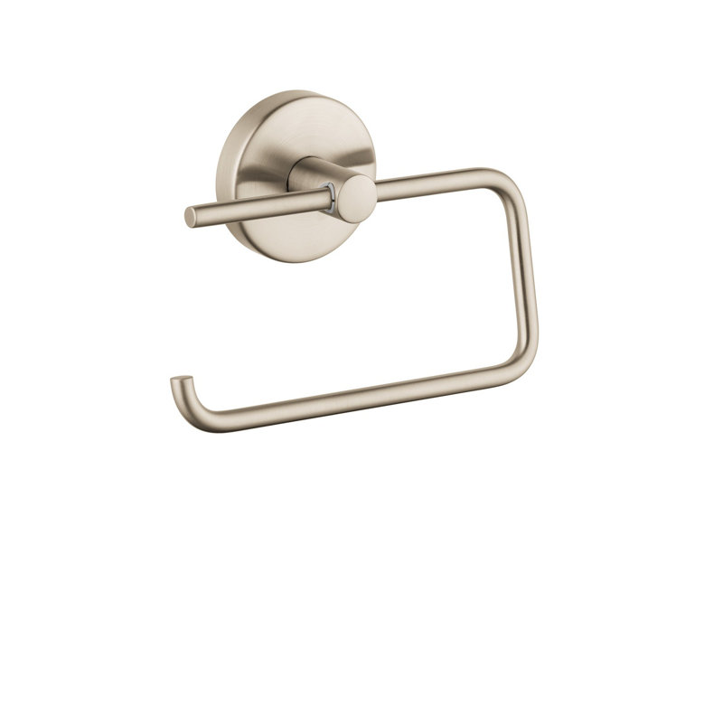 E & S Accessories Wall Mounted Toilet Paper Holder, Brushed Nickel