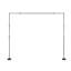 Ensemble de support de fond réglable 8,5 pi x 10 pi - Support de fond en acier au carbone robuste avec 7 barres transversales pour la photographie de mariage, de fête et de studio