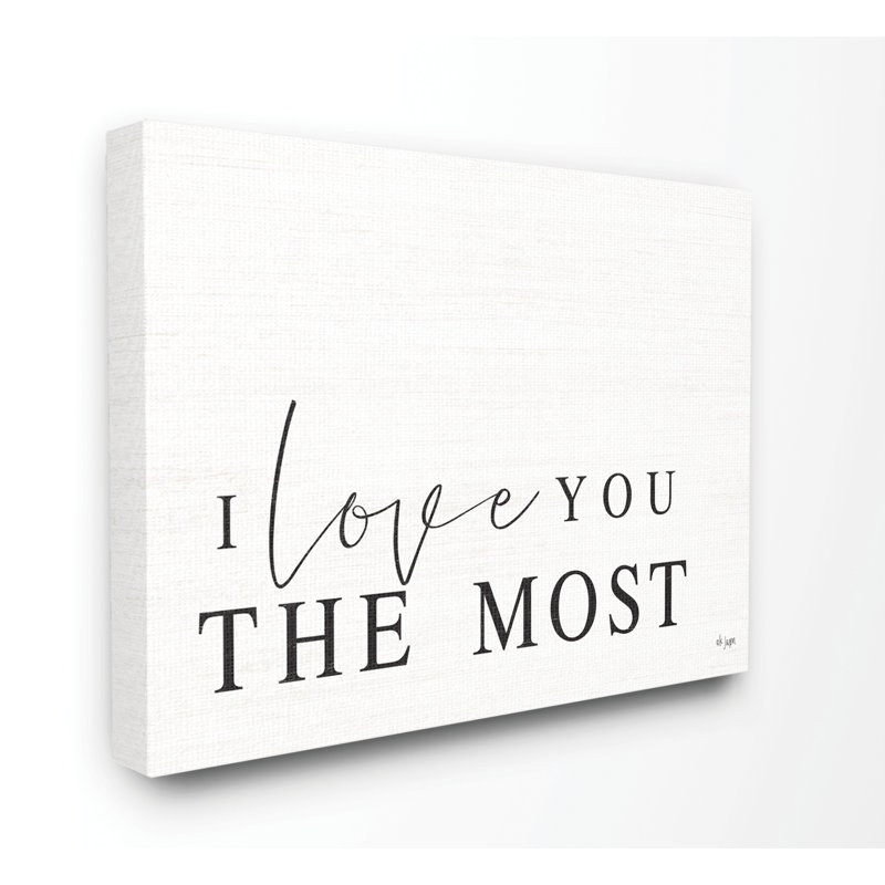«Love the Most Black and White Family», impression, Toile tendue, H 24 po x l 30 po x P 1,5 po