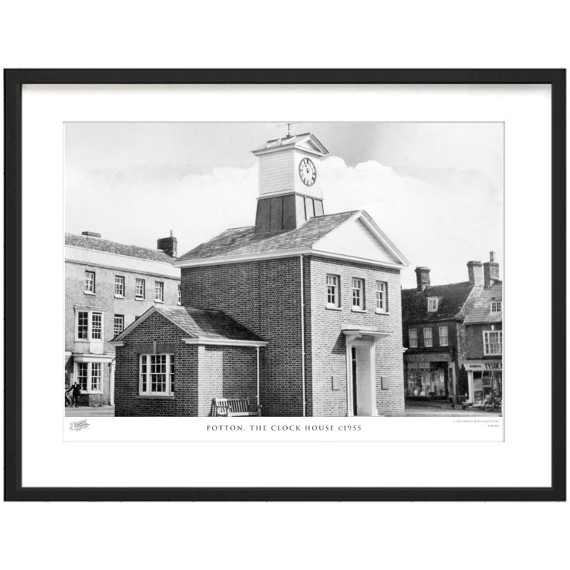 Potton, The Clock House C1955 - Single Picture Frame Print, 28cm H X 36cm W x 2cm D