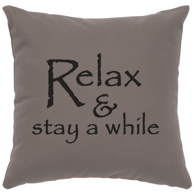 Coussin Wooded River Image - Relax - Coton chrome