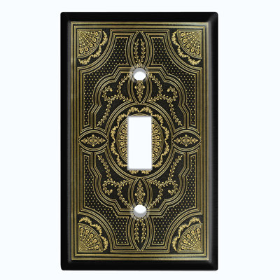 Elegant 1-Gang Toggle Light Switch Wall Plate