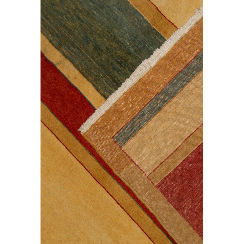 Hand-Knotted High-Quality Multi-Colored Area Rug