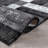 Abstract Grid Black/Gray Minimal Indoor Woven Area Rug-1612320248